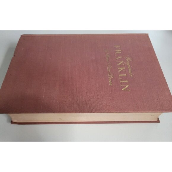 1938 1st Ed. Benjamin Franklin by Carl Van Doren Vintage Hardcover First Edition - Picture 5 of 14